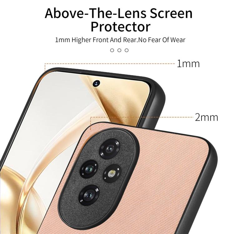 For Honor 200 Twill Fabric Leather Skin Back Phone Case