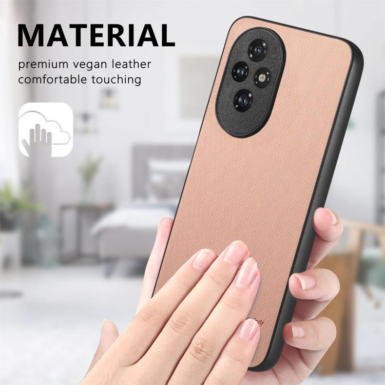 For Honor 200 Twill Fabric Leather Skin Back Phone Case