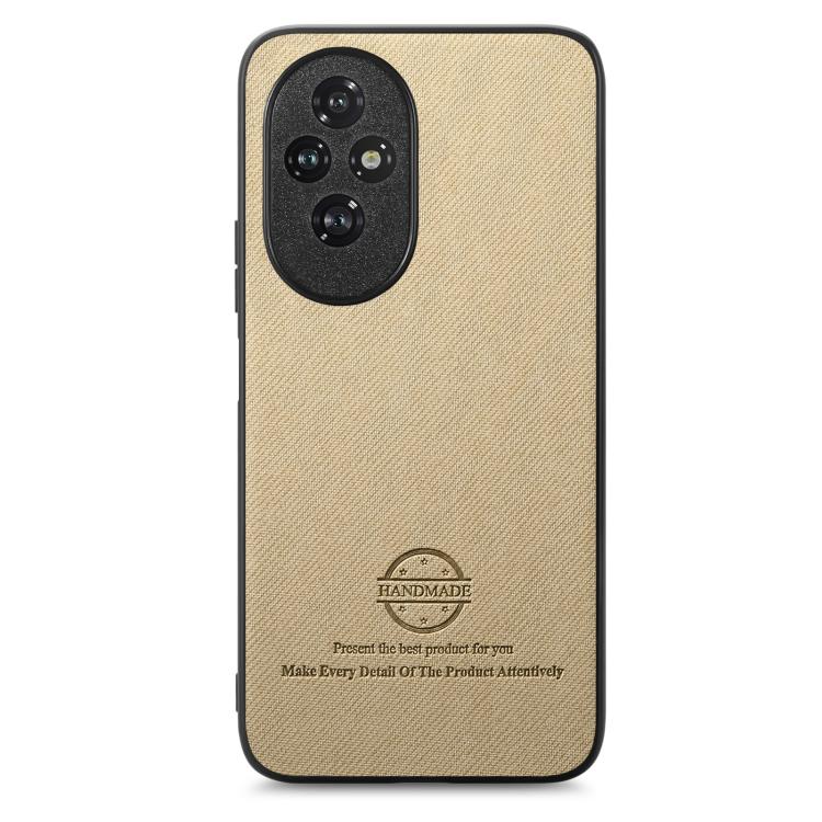 For Honor 200 Twill Fabric Leather Skin Back Phone Case