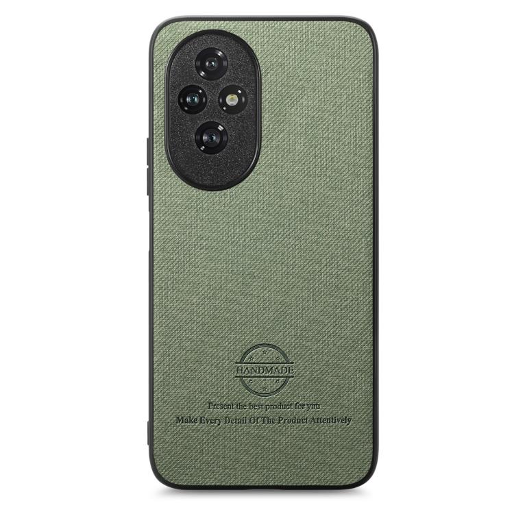 For Honor 200 Pro Twill Fabric Leather Skin Back Phone Case
