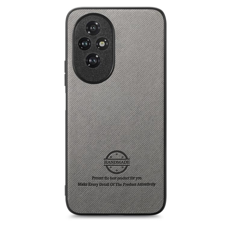 For Honor 200 Pro Twill Fabric Leather Skin Back Phone Case