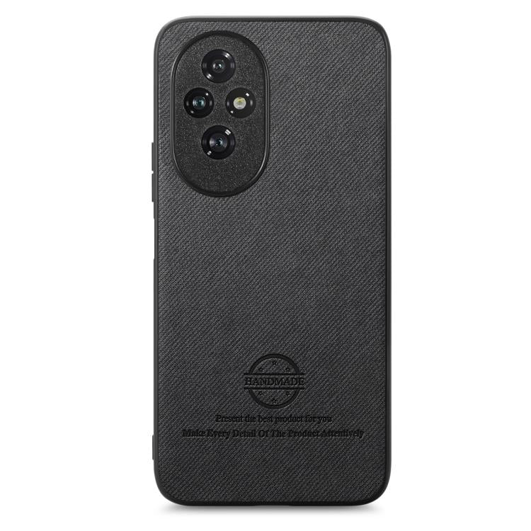 For Honor 200 Pro Twill Fabric Leather Skin Back Phone Case