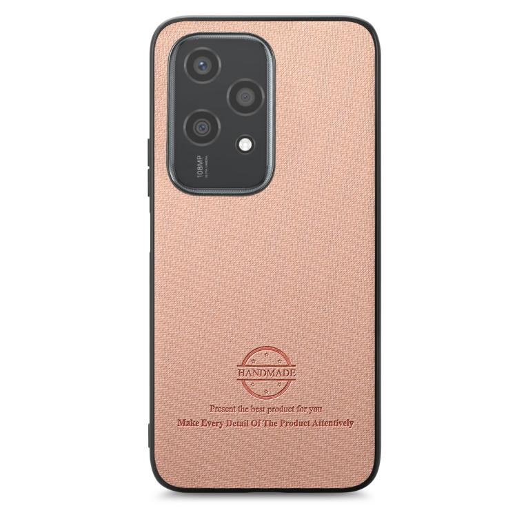 For Honor 200 Lite Global Twill Fabric Leather Skin Back Phone Case