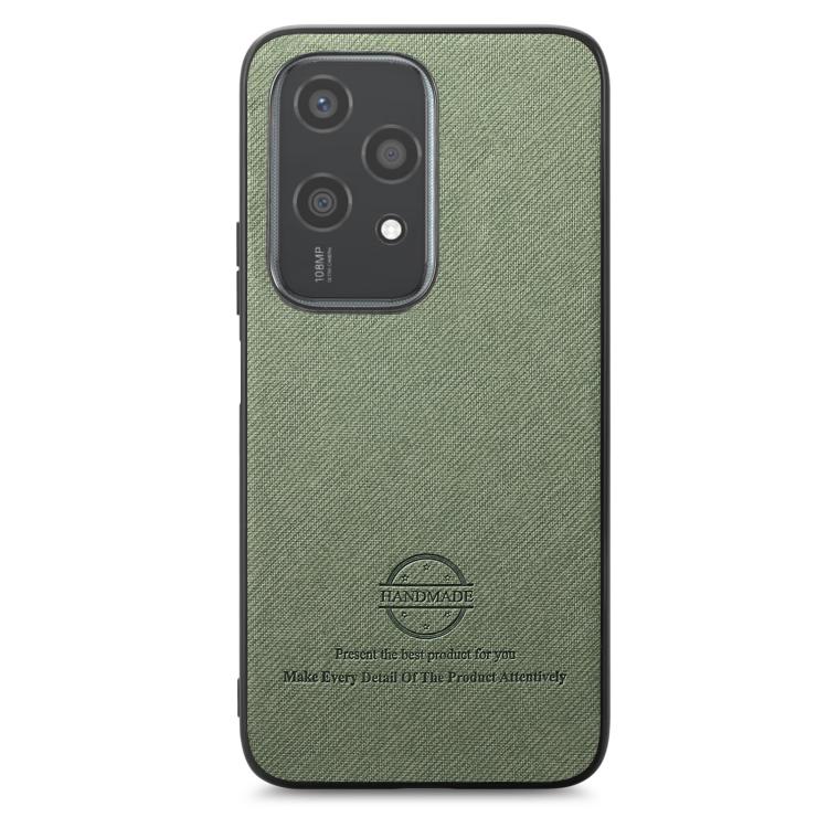For Honor 200 Lite Global Twill Fabric Leather Skin Back Phone Case