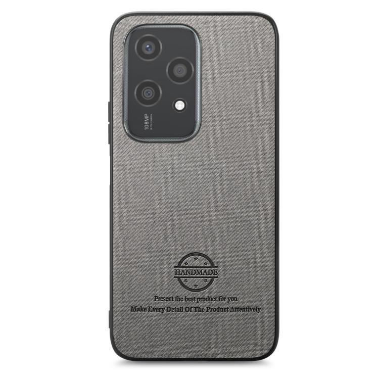 For Honor 200 Lite Global Twill Fabric Leather Skin Back Phone Case