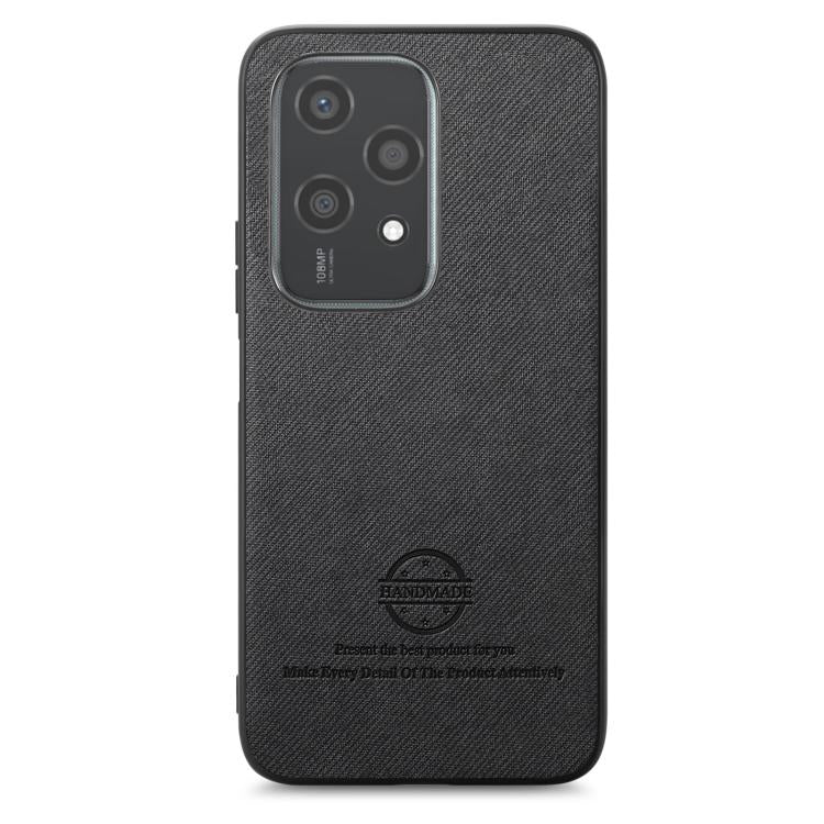For Honor 200 Lite Global Twill Fabric Leather Skin Back Phone Case