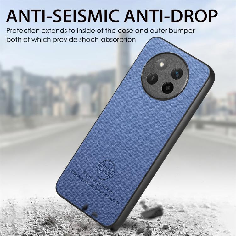 For Honor X60 Twill Fabric Leather Skin Back Phone Case