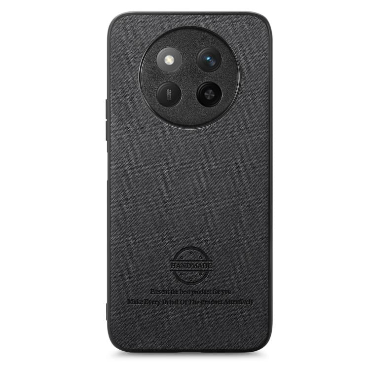 For Honor X60 Twill Fabric Leather Skin Back Phone Case