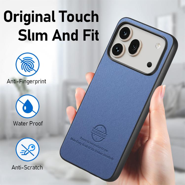 For Honor 600 Global Twill Fabric Leather Skin Back Phone Case
