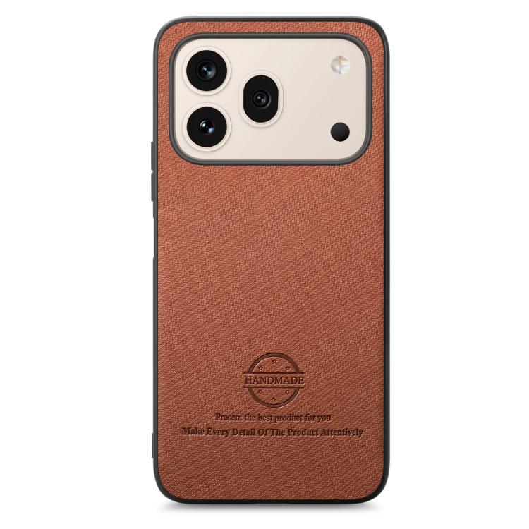 For Honor 600 Global Twill Fabric Leather Skin Back Phone Case