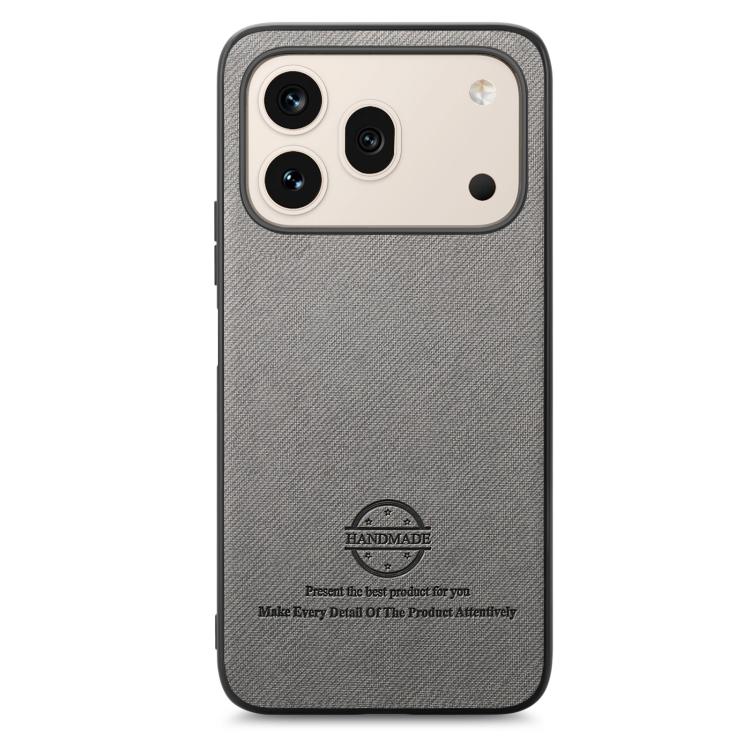 For Honor 600 Global Twill Fabric Leather Skin Back Phone Case