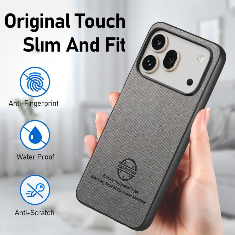 For Honor 600 Global Twill Fabric Leather Skin Back Phone Case