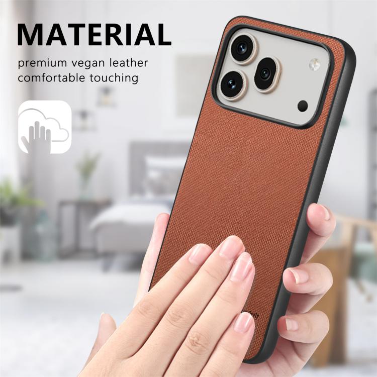 For Honor 600 Pro Global Twill Fabric Leather Skin Back Phone Case