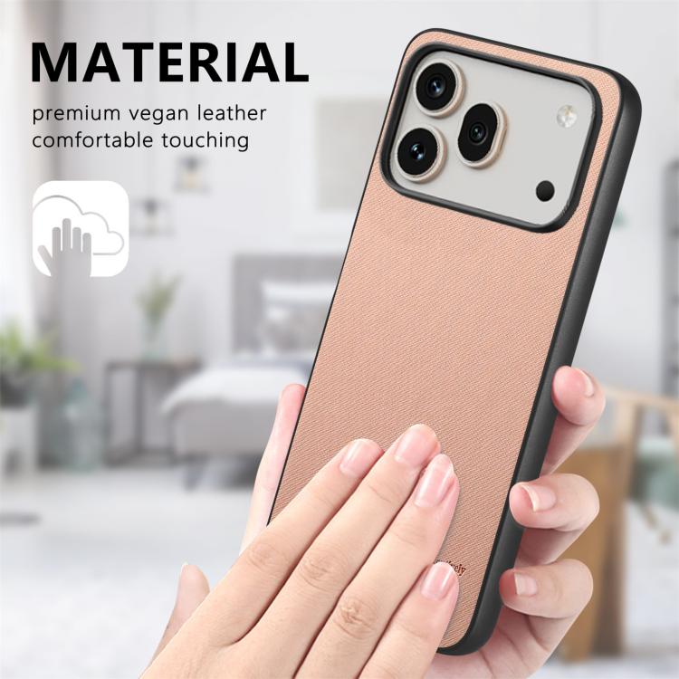 For Honor 600 Pro Global Twill Fabric Leather Skin Back Phone Case