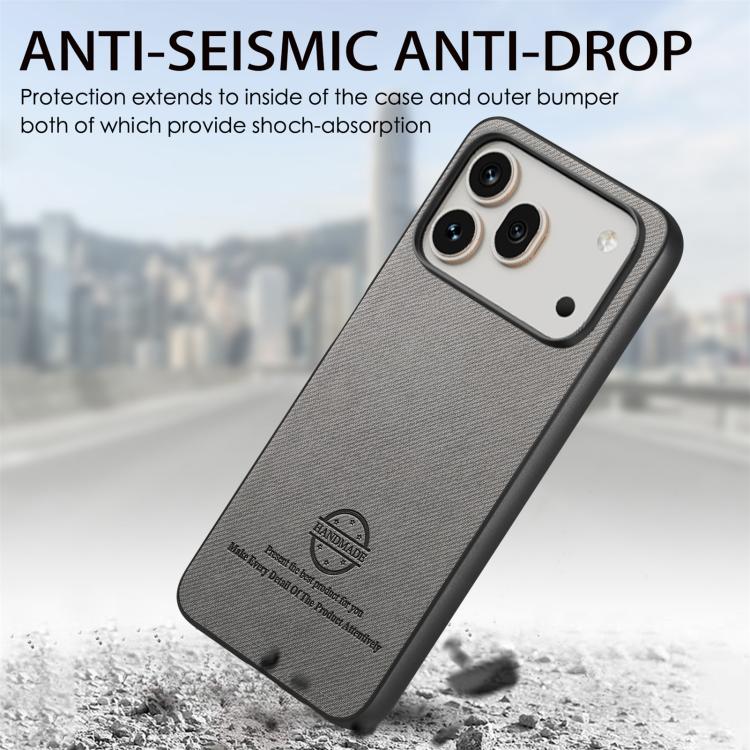 For Honor 600 Pro Global Twill Fabric Leather Skin Back Phone Case