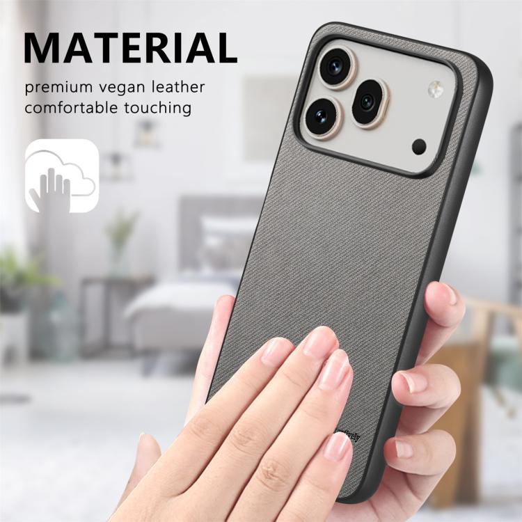 For Honor 600 Pro Global Twill Fabric Leather Skin Back Phone Case