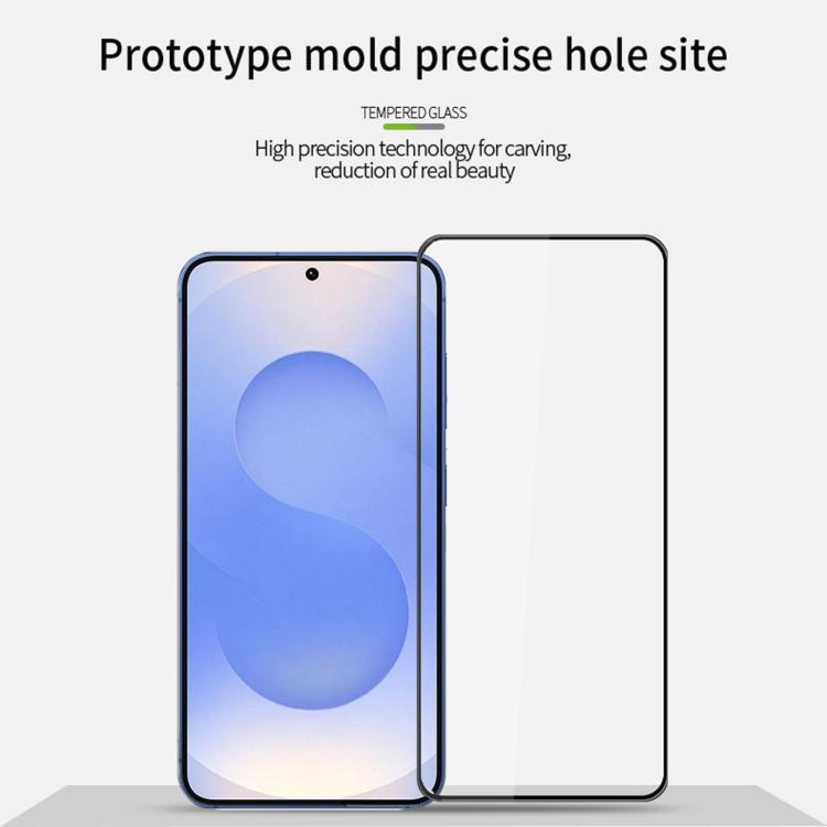 For Samsung Galaxy S25 Edge 5G MOFI 9H 3D Explosion-proof Curved Screen Tempered Glass Film - Black