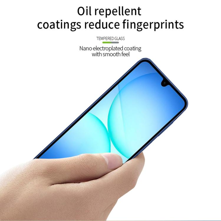 For Samsung Galaxy A17 5G MOFI 9H 3D Explosion-proof Curved Screen Tempered Glass Film - Black