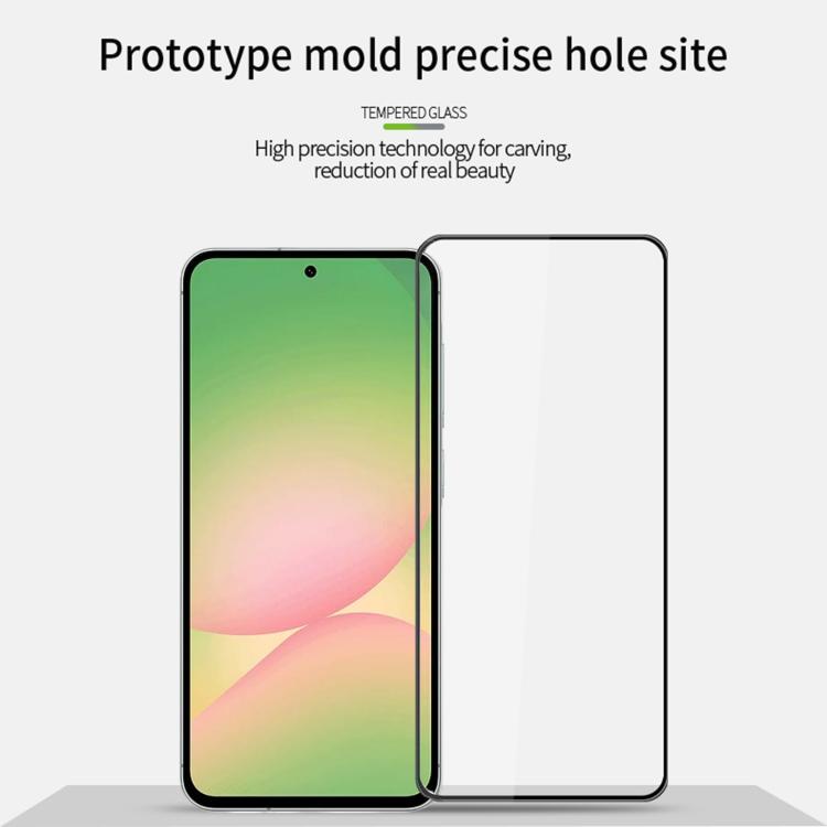 For Samsung Galaxy A37 / A57 5G MOFI 9H 3D Explosion-proof Curved Screen Tempered Glass Film - Black