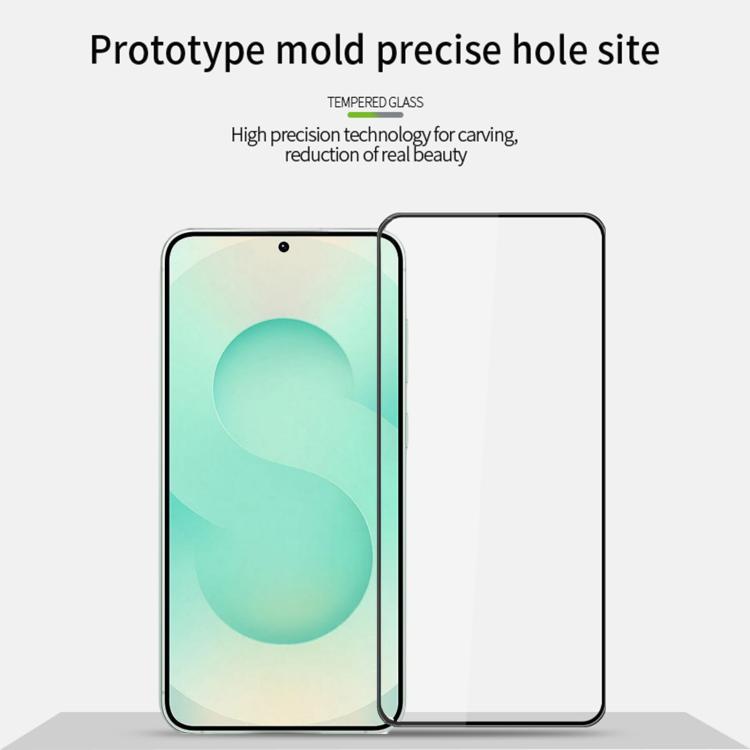 For Samsung Galaxy S26 5G Unlock MOFI 9H 3D Explosion-proof Curved Screen Tempered Glass Film - Black
