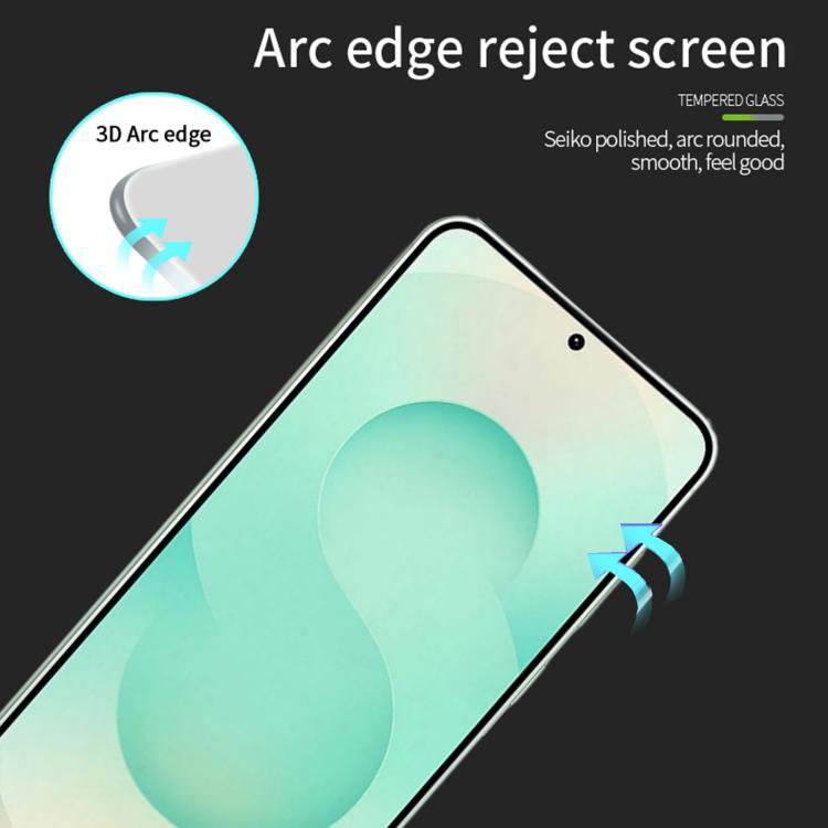 For Samsung Galaxy S26 5G Unlock MOFI 9H 3D Explosion-proof Curved Screen Tempered Glass Film - Black
