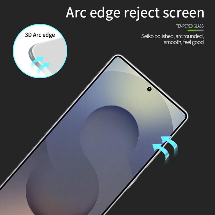 For Samsung Galaxy S26 Ultra 5G Unlock MOFI 9H 3D Explosion-proof Curved Screen Tempered Glass Film - Black