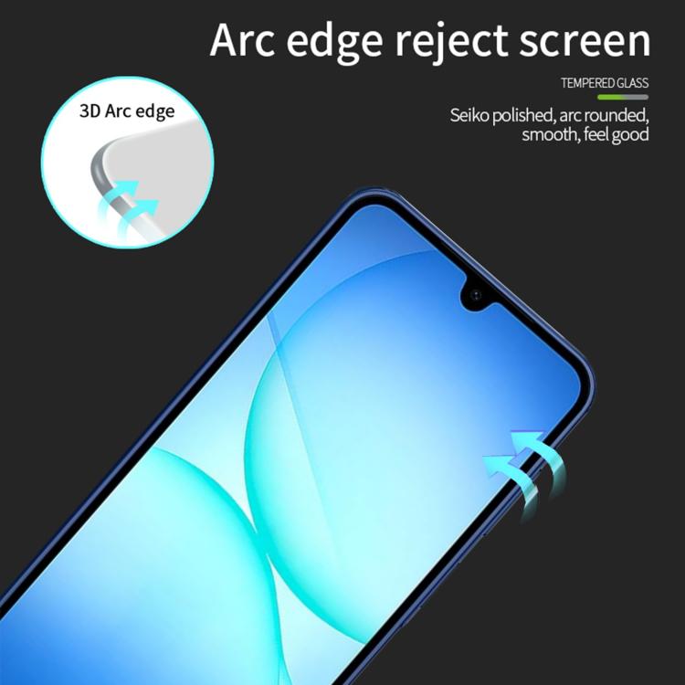 For Samsung Galaxy A27 5G MOFI 9H 3D Explosion-proof Curved Screen Tempered Glass Film - Black