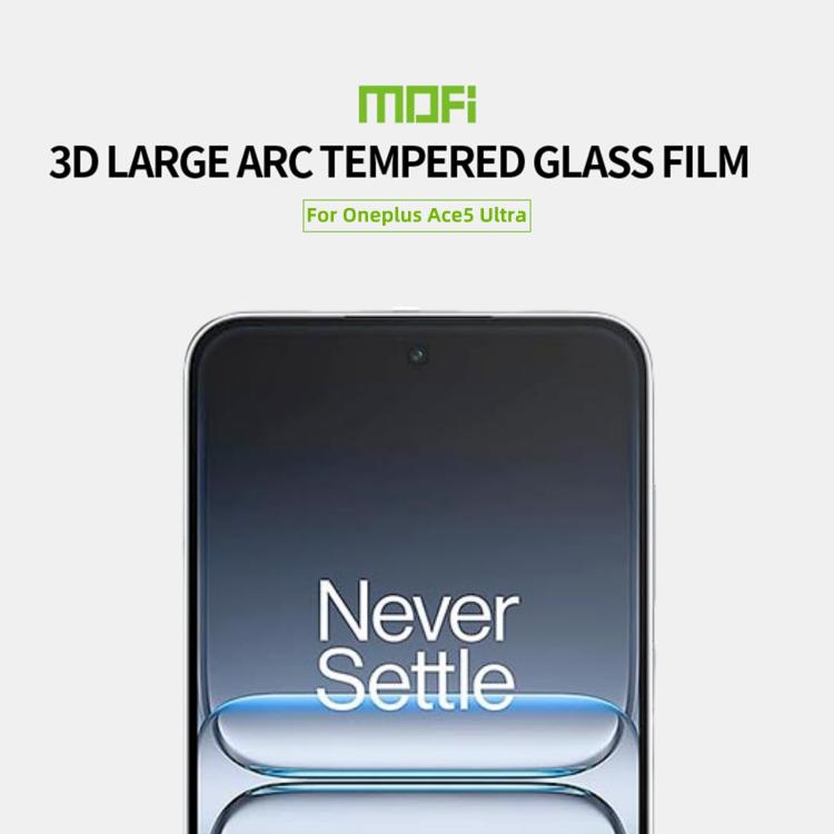 For OnePlus Ace 5 Ultra MOFI 9H 3D Explosion-proof Curved Screen Tempered Glass Film - Black