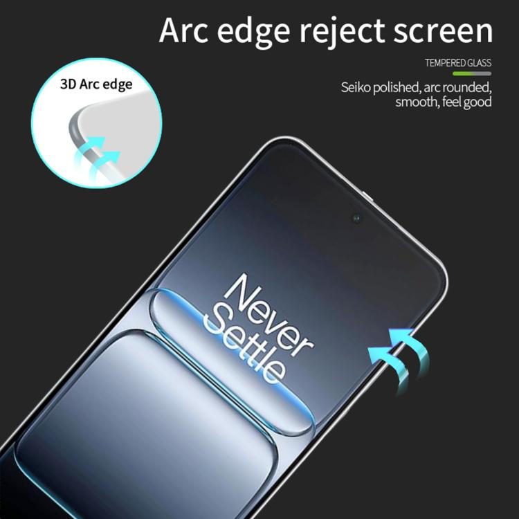 For OnePlus Ace 5 Ultra MOFI 9H 3D Explosion-proof Curved Screen Tempered Glass Film - Black