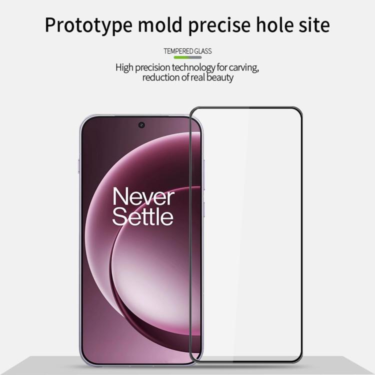For OnePlus 15 Unlock MOFI 9H 3D Explosion-proof Curved Screen Tempered Glass Film - Black