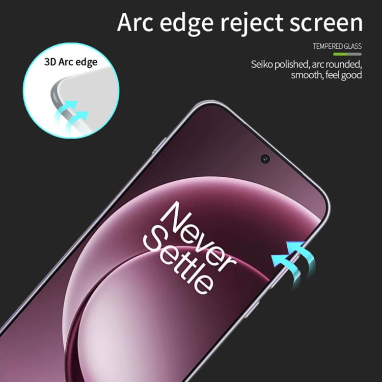 For OnePlus 15 Unlock MOFI 9H 3D Explosion-proof Curved Screen Tempered Glass Film - Black
