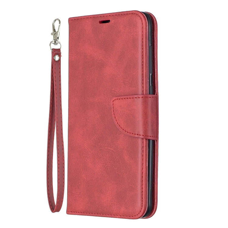 Retro Lambskin Texture Pure Color Horizontal Flip PU Leather Case for Galaxy A7, with Holder & Card Slots & Wallet & Lanyard