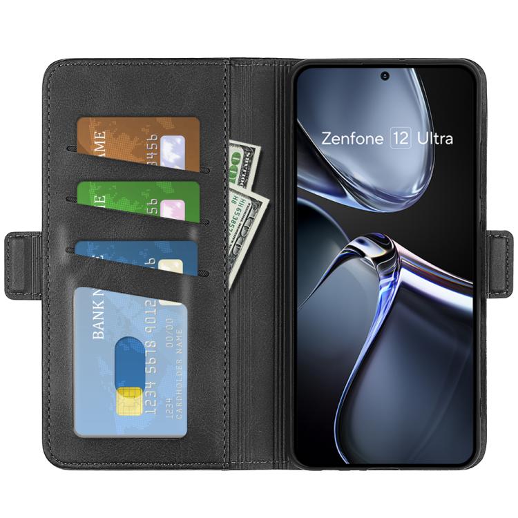 For Asus Zenfone 12 Ultra Dual-side Magnetic Buckle Horizontal Flip Leather Phone Case