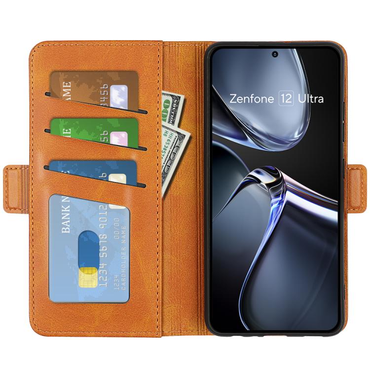 For Asus Zenfone 12 Ultra Dual-side Magnetic Buckle Horizontal Flip Leather Phone Case