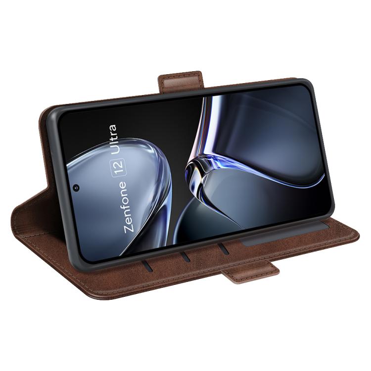 For Asus Zenfone 12 Ultra Dual-side Magnetic Buckle Horizontal Flip Leather Phone Case