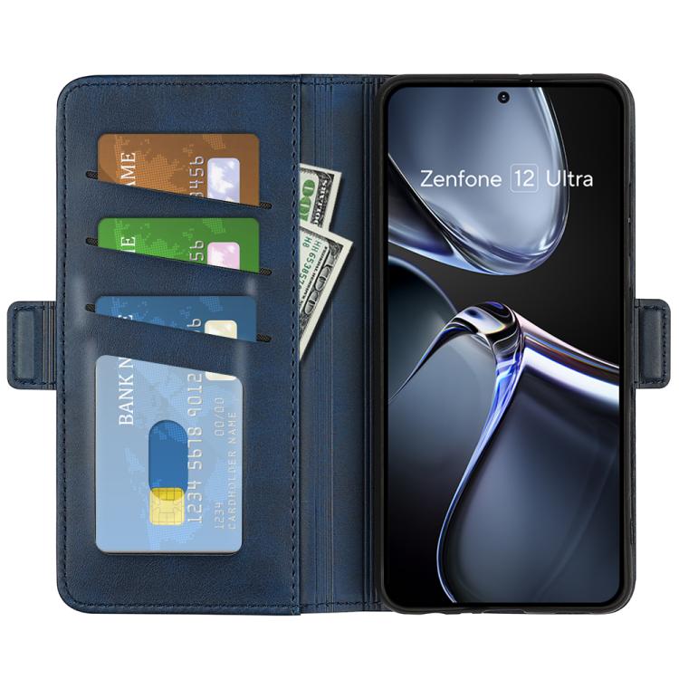 For Asus Zenfone 12 Ultra Dual-side Magnetic Buckle Horizontal Flip Leather Phone Case