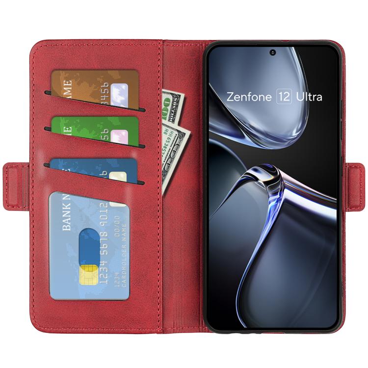 For Asus Zenfone 12 Ultra Dual-side Magnetic Buckle Horizontal Flip Leather Phone Case