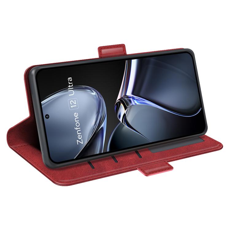 For Asus Zenfone 12 Ultra Dual-side Magnetic Buckle Horizontal Flip Leather Phone Case