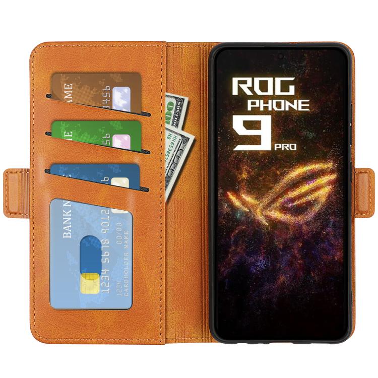 For Asus ROG Phone 9 / 9 Pro Dual-side Magnetic Buckle Horizontal Flip Leather Phone Case