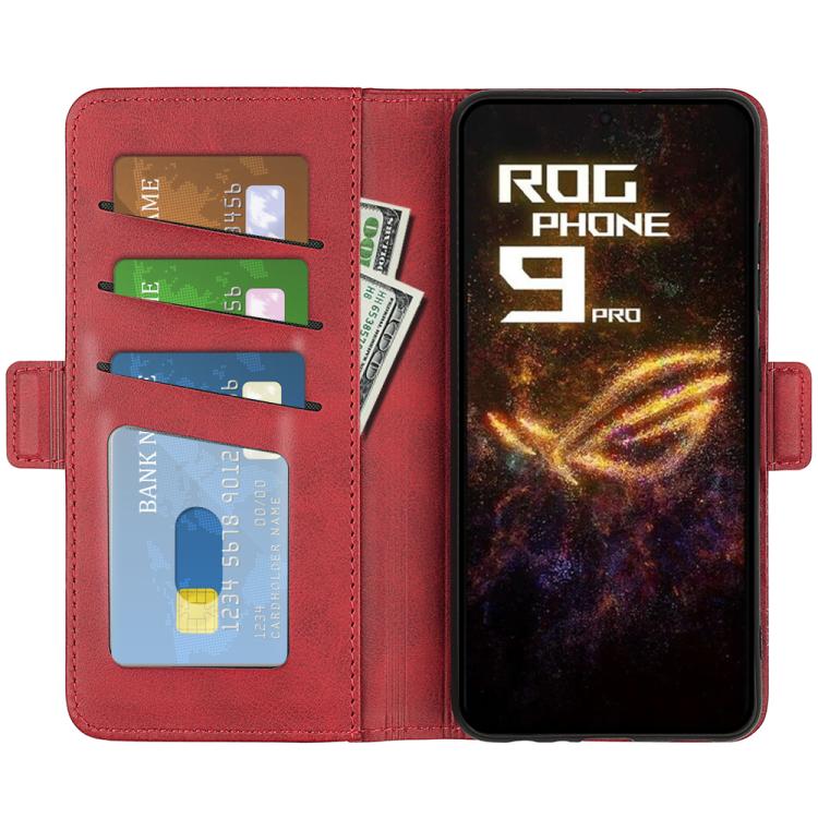 For Asus ROG Phone 9 / 9 Pro Dual-side Magnetic Buckle Horizontal Flip Leather Phone Case