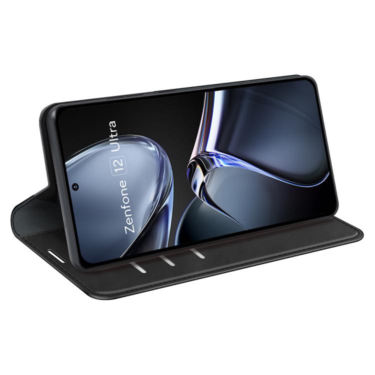 For Asus Zenfone 12 Ultra Retro-skin Magnetic Suction Leather Phone Case