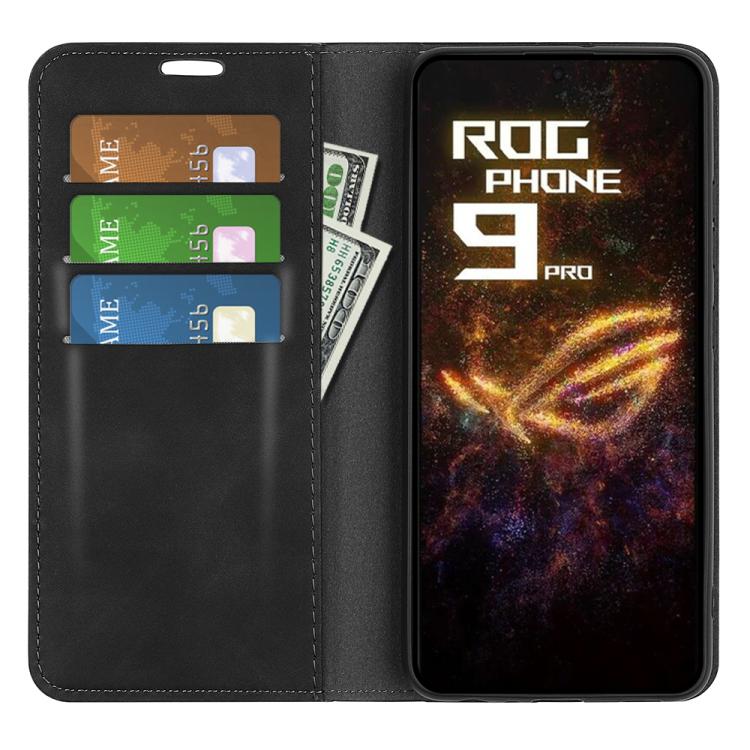 For Asus ROG Phone 9 / 9 Pro Retro-skin Magnetic Suction Leather Phone Case