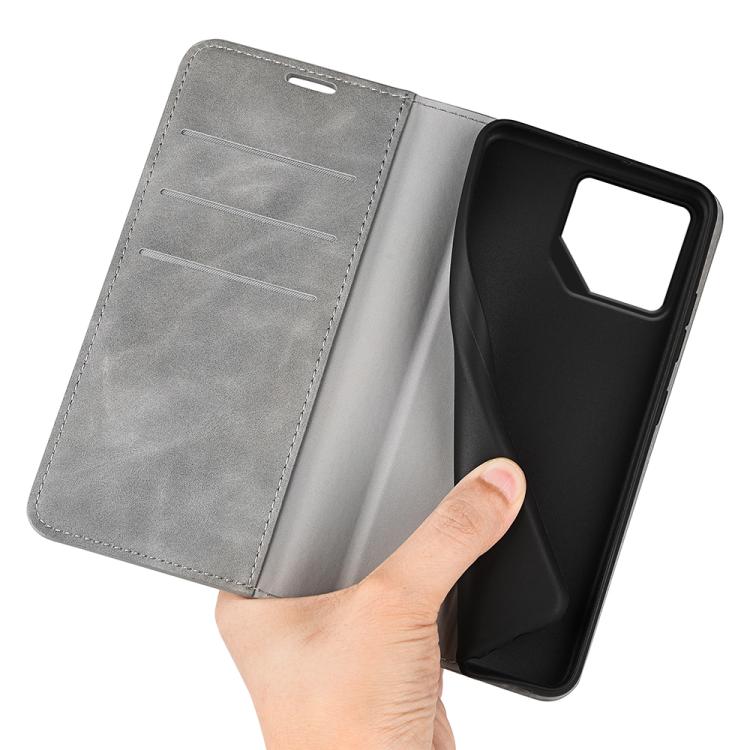 For Asus ROG Phone 9 / 9 Pro Retro-skin Magnetic Suction Leather Phone Case