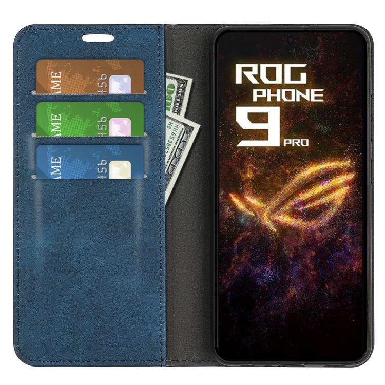 For Asus ROG Phone 9 / 9 Pro Retro-skin Magnetic Suction Leather Phone Case