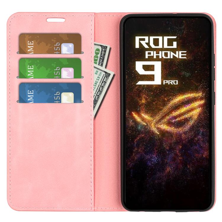 For Asus ROG Phone 9 / 9 Pro Retro-skin Magnetic Suction Leather Phone Case