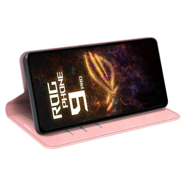 For Asus ROG Phone 9 / 9 Pro Retro-skin Magnetic Suction Leather Phone Case