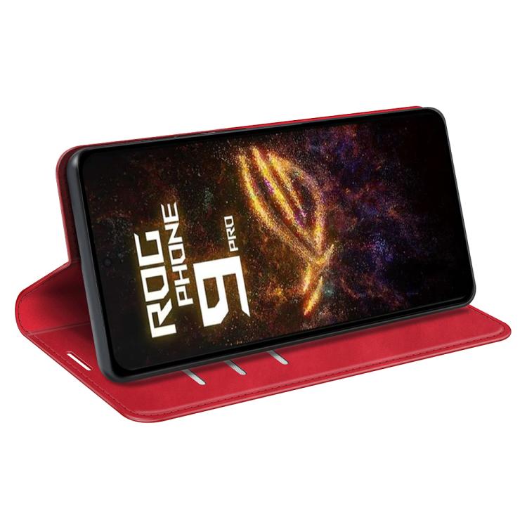 For Asus ROG Phone 9 / 9 Pro Retro-skin Magnetic Suction Leather Phone Case
