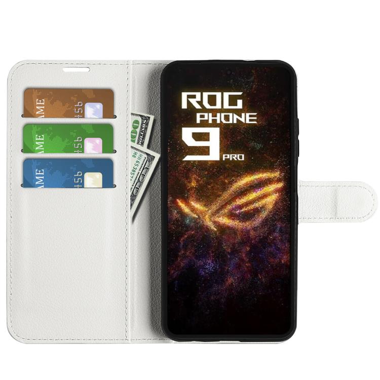 For Asus ROG Phone 9 / 9 Pro Litchi Texture Horizontal Flip Leather Phone Case with Holder