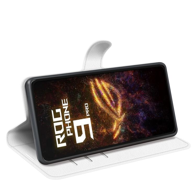 For Asus ROG Phone 9 / 9 Pro Litchi Texture Horizontal Flip Leather Phone Case with Holder