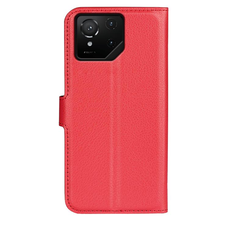For Asus ROG Phone 9 / 9 Pro Litchi Texture Horizontal Flip Leather Phone Case with Holder